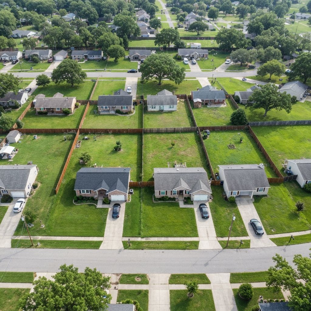 Happy neighborhood community